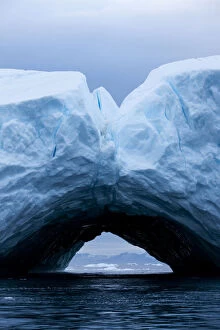 Greenland, Ilulissat, Arch formed within