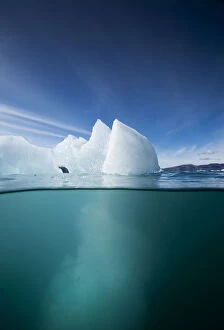 Greenland, Ilulissat, Underwater view of