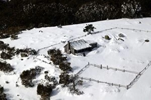 Images Dated 1st August 2003: Gregs Hut in winter. Mount Stirling, Northeast