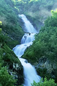 Waterfalls Prints: Gross Glockner National Park - mountain stream & cascading waterfall - in Gross Glockner National Park