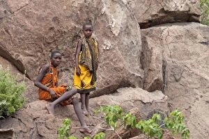 Boys Gallery: Hadzabe Tribal Boys - less than 1500 Hadzabe remain