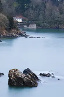 Estuary Prints: Helford Estuary - view towards Durgan - Cornwall, UK