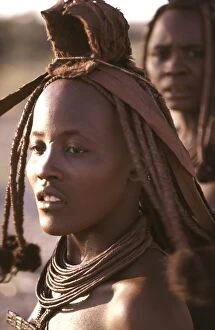 Afric Gallery: Himba Girl - wearing head gear and jewellery