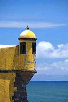 Historic yellow Saint Tiago Fortress (aka)