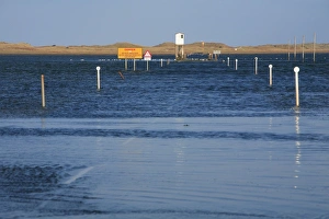 Tides Gallery: Holy Island Causeway - at high tide