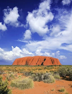 Images Dated 15th August 2012: The holy mountain of Uluru, Ayers Rock