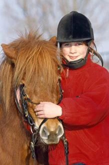 Bridles Gallery: Horse - girl with pony