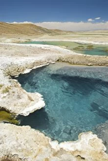 Images Dated 12th June 2006: Hot Thermal pools near Lake Manasarovars - Tibet