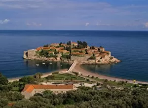 Hotel Island Sveti Stefan - famous hotel island Sveti Stefan located at the Adriatic coast