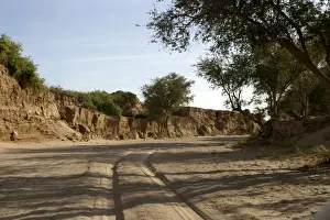 Huab River Dry river bed, Namibia