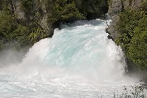 Huka Falls on Waikato river near Taupo North Island New Zealand