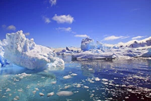 Images Dated 15th August 2012: Icebergs and ice flows along the Antarctic