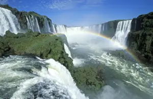 Power Prints: Iguazu Falls Brazil - “Devil's Throat” - Brazil/Argentina - main fall viewed from Brazil
