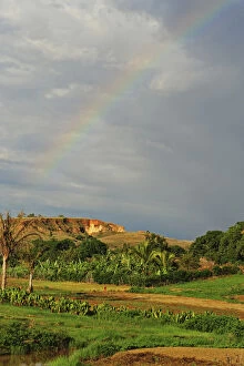Images Dated 6th July 2011: Inland Madagascar. Rainbow in the green