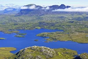 Images Dated 6th June 2007: Inverpolly Nature Reserve - view from Stac Pollaidh over Loch Sionascaig, mountains and moorland