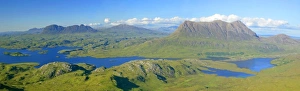 Images Dated 25th February 2008: Inverpolly Nature Reserve view from Stac Pollaidh over Loch Sionascaig to Suilven Inverpolly