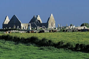 Ireland, County Clare. Kilmacduagh Church