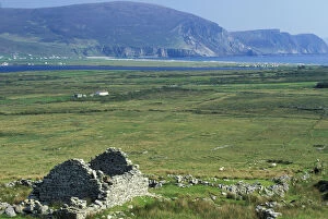 Ireland, County Mayo, Achill Island. Ancient