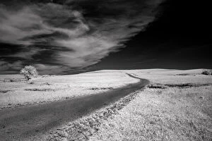 Isolated Collection: Isolated road in the Kansas Flint Hills Date: 01-06-2020