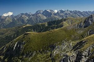Italian Maritime Alps high limestone peaks and valleys