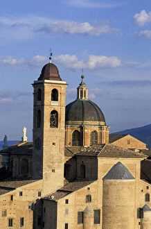 Bell Gallery: Italy, Le Marche, Urbino. Buildings at Piazza