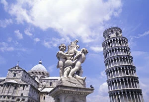 Italy, Pisa. Famous leaning tower