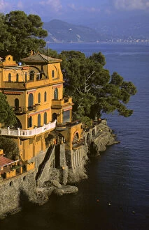 Italy, Portofino. Scenic life on the Mediteranean