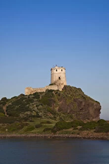 Italy, Sardinia, Nora. Spanish watchtower
