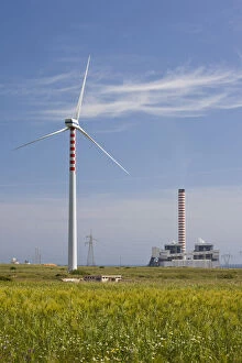 Energy Gallery: Italy, Sardinia, Porto Torres. Wind farm