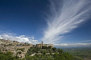 Italy, Tuscany. Dramatic clouds over