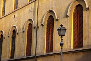 Window Gallery: Italy, Tuscany, Lucca. Street lamppost and arched
