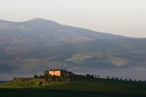 Italy, Tuscany. Scenic of a villa in