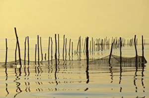 Italy - Venice Lagoon with fishing nets