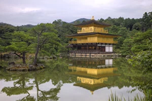 Japan, Kyoto. Temple of the Golden Pavilion