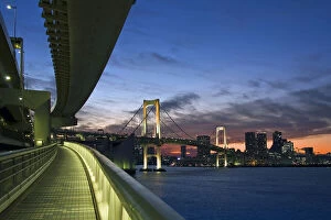 Asiatic Gallery: Japan. Tokyo. Rainbow Bridge in Tokyo Bay