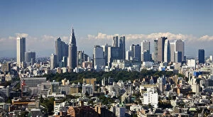 Japan. Tokyo. Shinjuku Ditrict Skyline