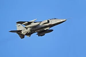 Aeroplanes Gallery: Jet Fighter - flying over Donna Nook RAF bombing