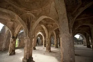 Arches Prints: Kilwa Kisiwani Great Mosque - built in the 10th century - Kilwa Kisiwani - Tanzania