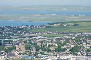 Towns Collection: Kirkwall from Wideford Hill - Mainland Orkney LA005176