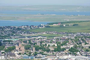 Towns Collection: Kirkwall from Wideford Hill - Mainland Orkney LA005176