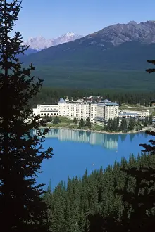 Alberta Prints: Lake Louise Hotel - Banff National Park - Canada - Alberta
