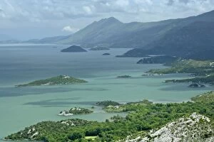 Lake Skadar - embedded between mountains with marshland and isles