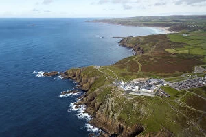 Lands End From the Air - Cornwall - UK Lands End