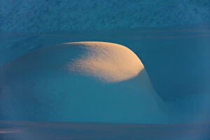 Alaska Gallery: Landscape of snow mound at sunset, Haines, Alaska, USA