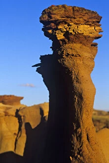 Layered sandstone formation at Dinosaur