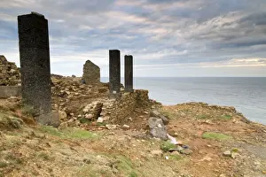 Mines Prints: Levant and Geevor - former Tin Mines - Cornwall - UK