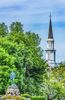 Images Dated 6th July 2021: Lexington Minute Man Patriot Statue, Massachusetts. Site of April 19