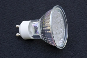 Images Dated 3rd August 2006: Light Bulb - Impact GU10 low energy LED light cluster, UK These ultra efficient modern GU10 lamps