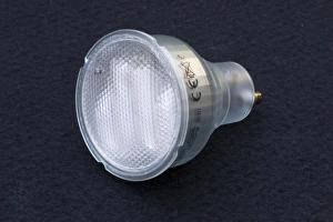 Images Dated 3rd August 2006: Lightbulb - These ultra efficient modern GU10 lamps are use only 7w of electricity to delivery