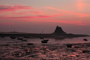 Lindisfarne Castle - at dawn over harbour